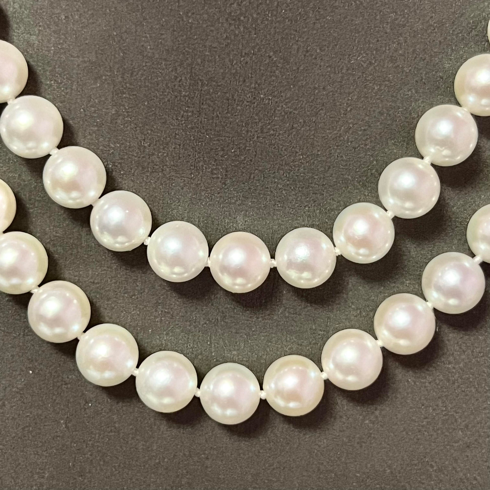 Tiffany & Co Estate Akoya Pearl Necklace 34" 18k White Gold Certified $39,850 308491 - Certified Fine Jewelry