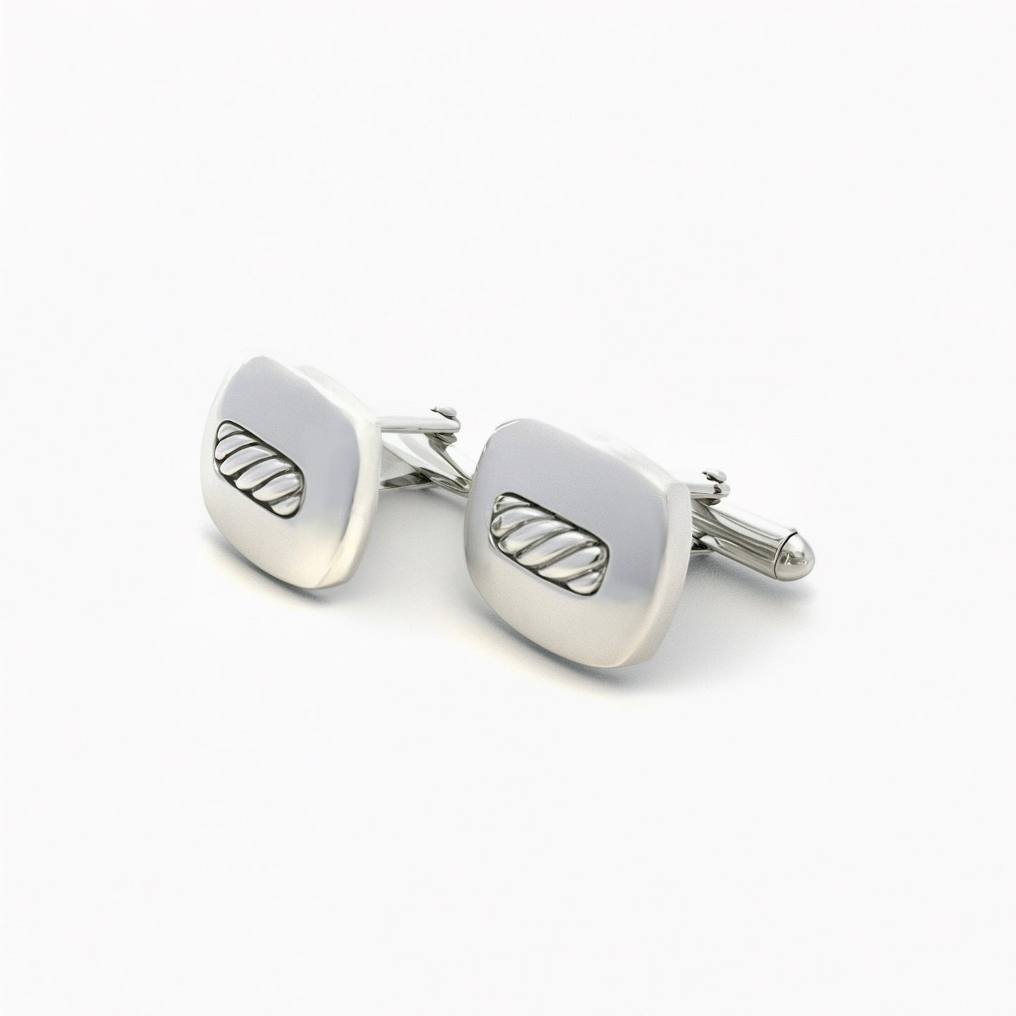 David Yurman Authentic Estate Cufflinks Silver DY493