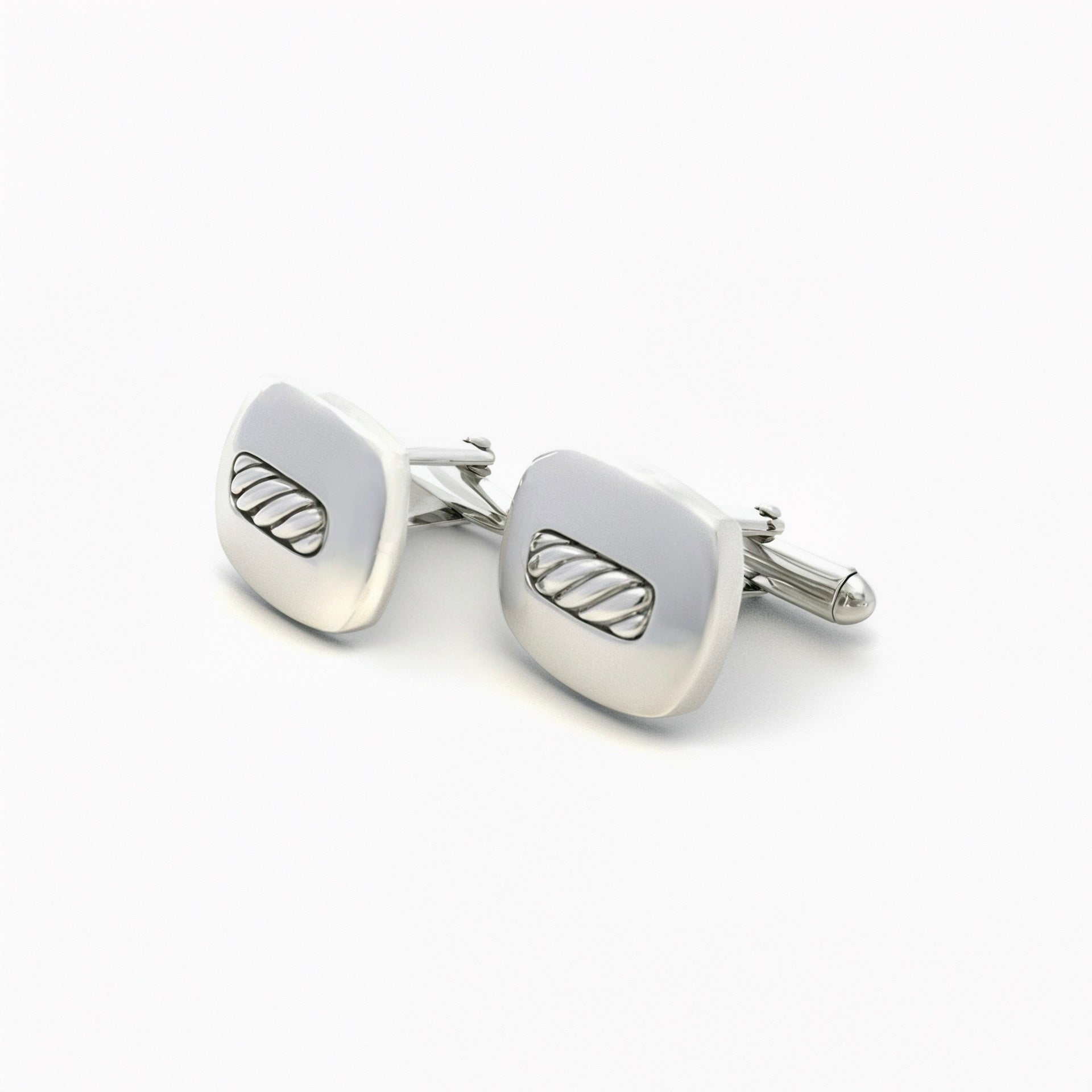 David Yurman Authentic Estate Cufflinks Silver DY494