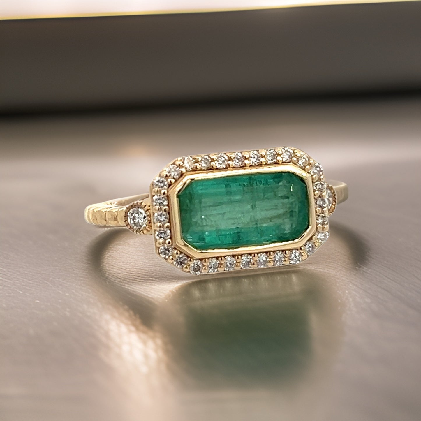 Natural Emerald and Diamond Ring 6.5 14k Y Gold 2.32 TCW Certified $4,950 310644