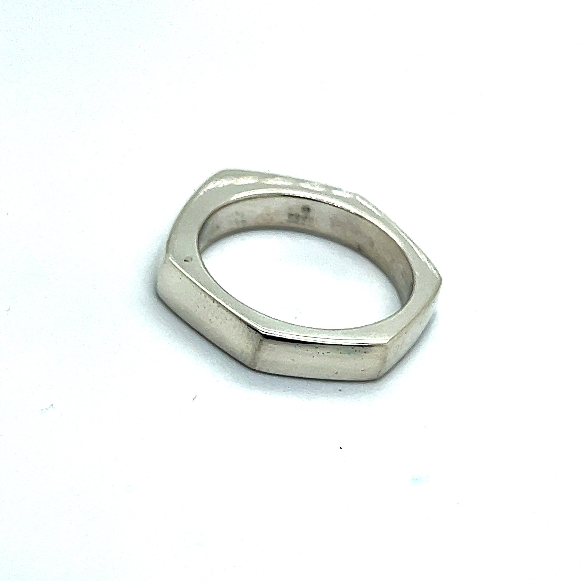 Gucci Estate Abstract Ring Size 10.5 Sterling Silver G7