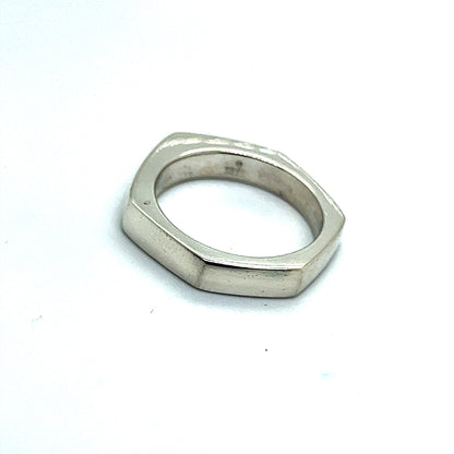 Gucci Estate Abstract Ring Size 10.5 Sterling Silver G7