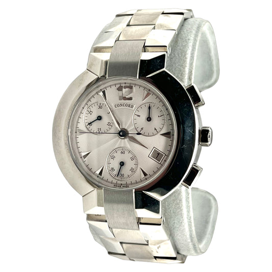 Concord Estate La Scala Chronograph Watch Stainless Steel 38 mm C1