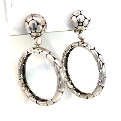 John Hardy Estate Earrings Silver JH104