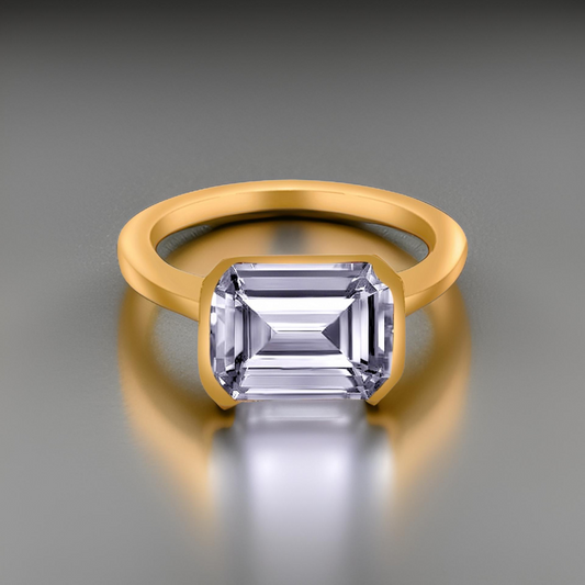 Natural Aquamarine Ring 6.5 14k Yellow Gold 2.94 TCW Certified $2,190 221346