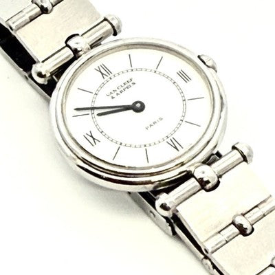 Van Cleef & Arpels La Collection 25mm White Dial Quartz Women's Watch VCA1