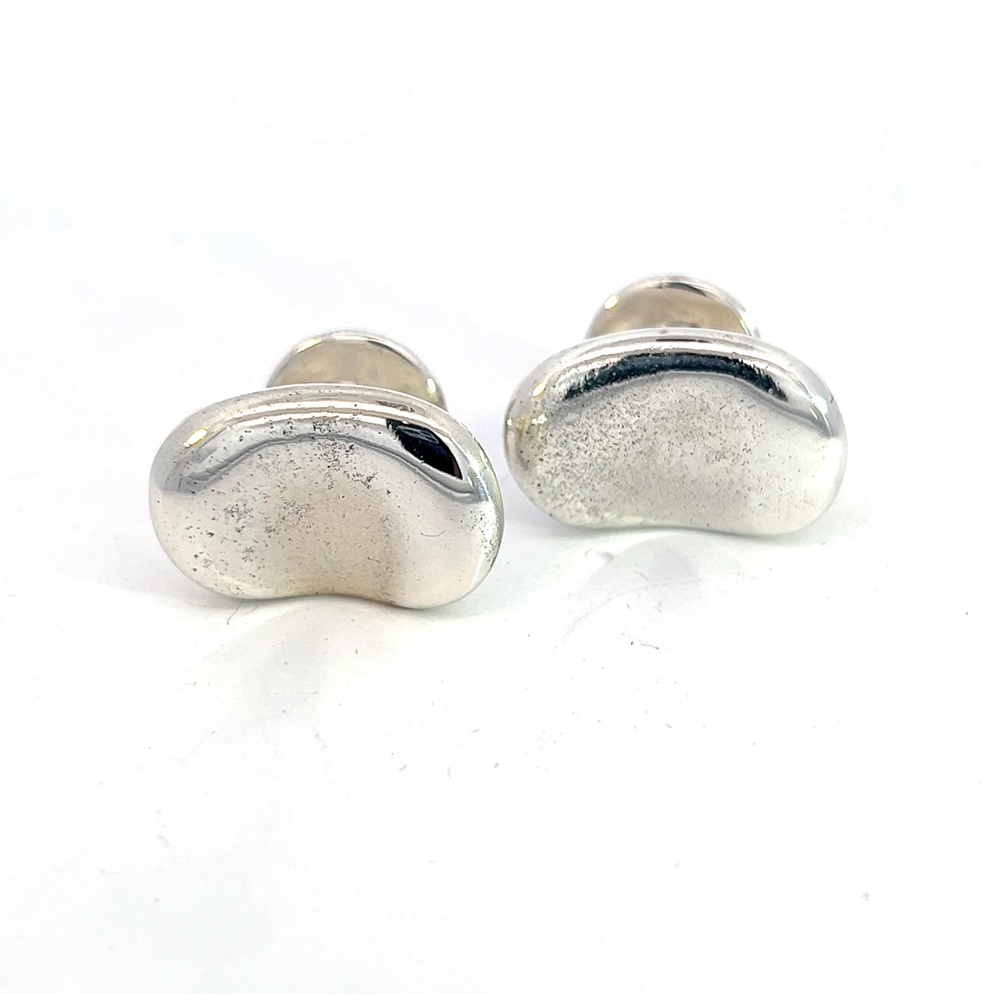 Tiffany & Co Estate Cufflinks Silver By Elsa Peretti TIF536 - Certified Fine Jewelry