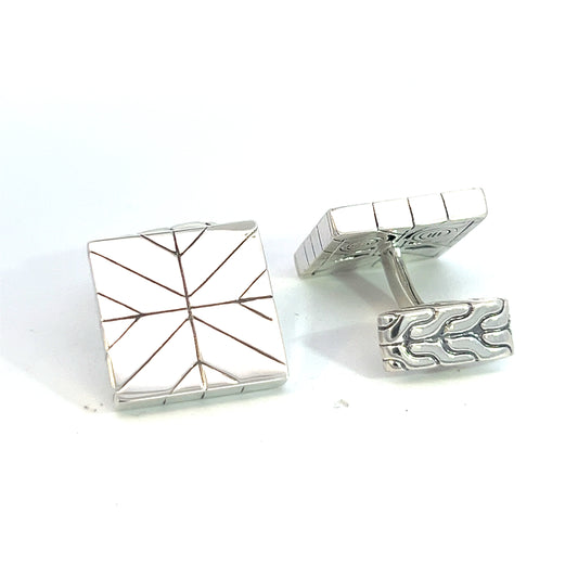 John Hardy Estate Cufflinks Sterling Silver JH78