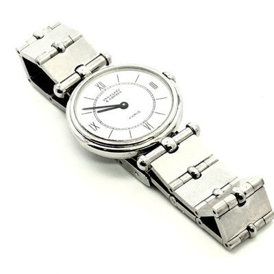 Van Cleef & Arpels La Collection 25mm White Dial Quartz Women's Watch VCA1