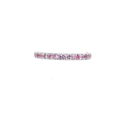 Natural Pink Sapphire Ring 6.5 14k W Gold 0.66 TCW Certified $1,190 217001 - Certified Fine Jewelry