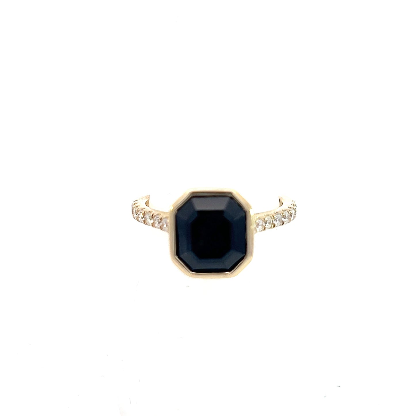 Natural Sapphire Diamond Ring 6.75 14k Yellow Gold 4.65 TCW Certified $3,950 310597 - Certified Fine Jewelry