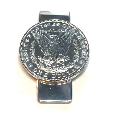 Tiffany & Co Estate Morgan Dollar Money Clip Sterling Silver TIF736