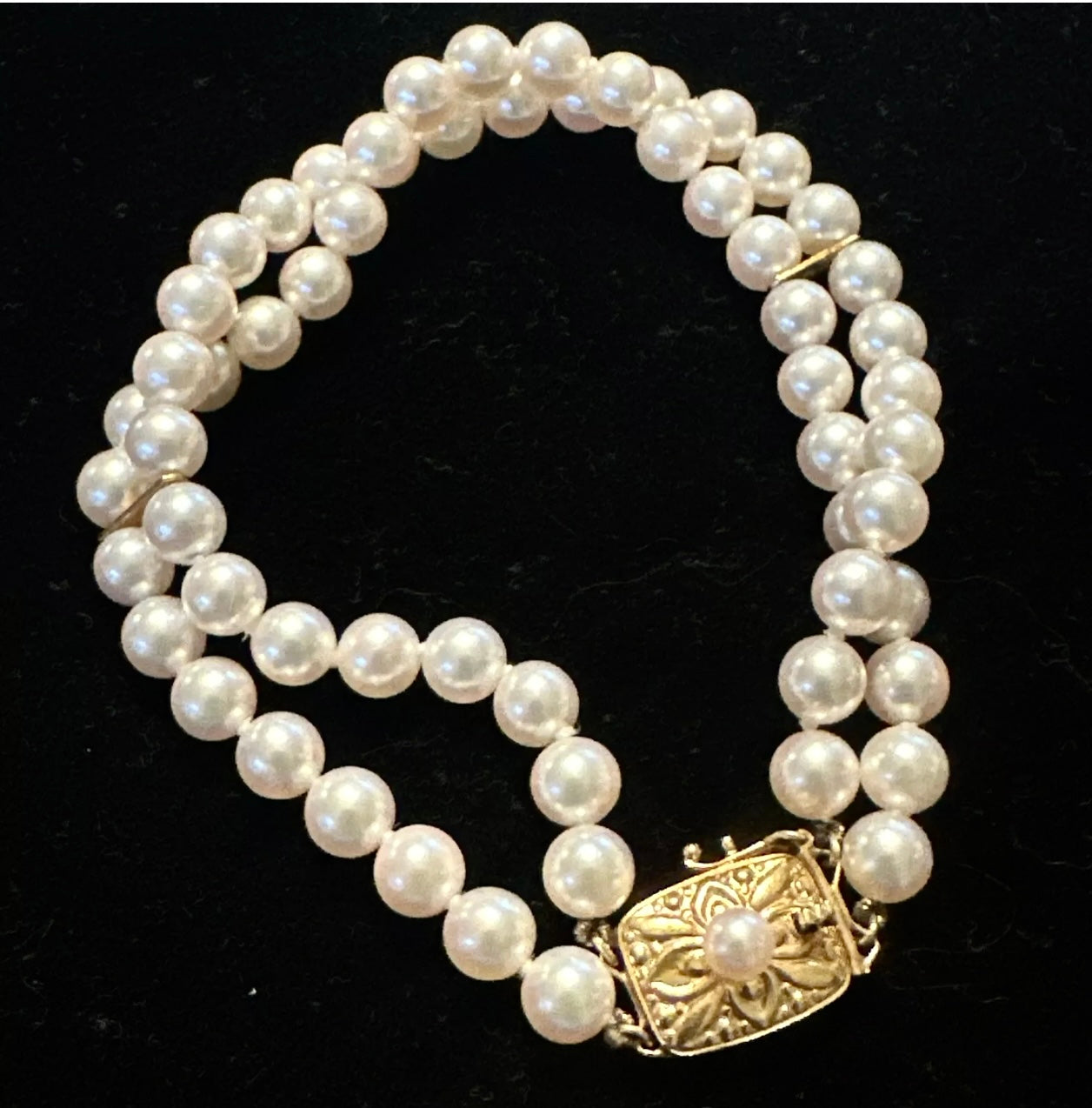 Mikimoto Estate Akoya Pearl Bracelet 7" 18k Gold 5.50 mm M391