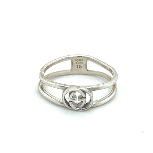 Gucci Estate Ladies Ring Size 7 Sterling Silver G16 - Certified Fine Jewelry