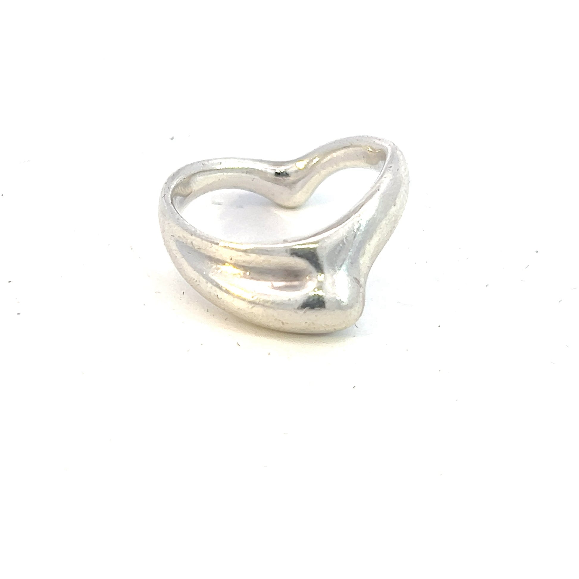 Tiffany & Co Estate Wave Ring By Elsa Peretti Size 6 Sterling Silver TIF567 - Certified Fine Jewelry