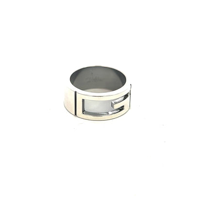 Gucci Estate Ring Size 5.5 Sterling Silver 8 mm G29