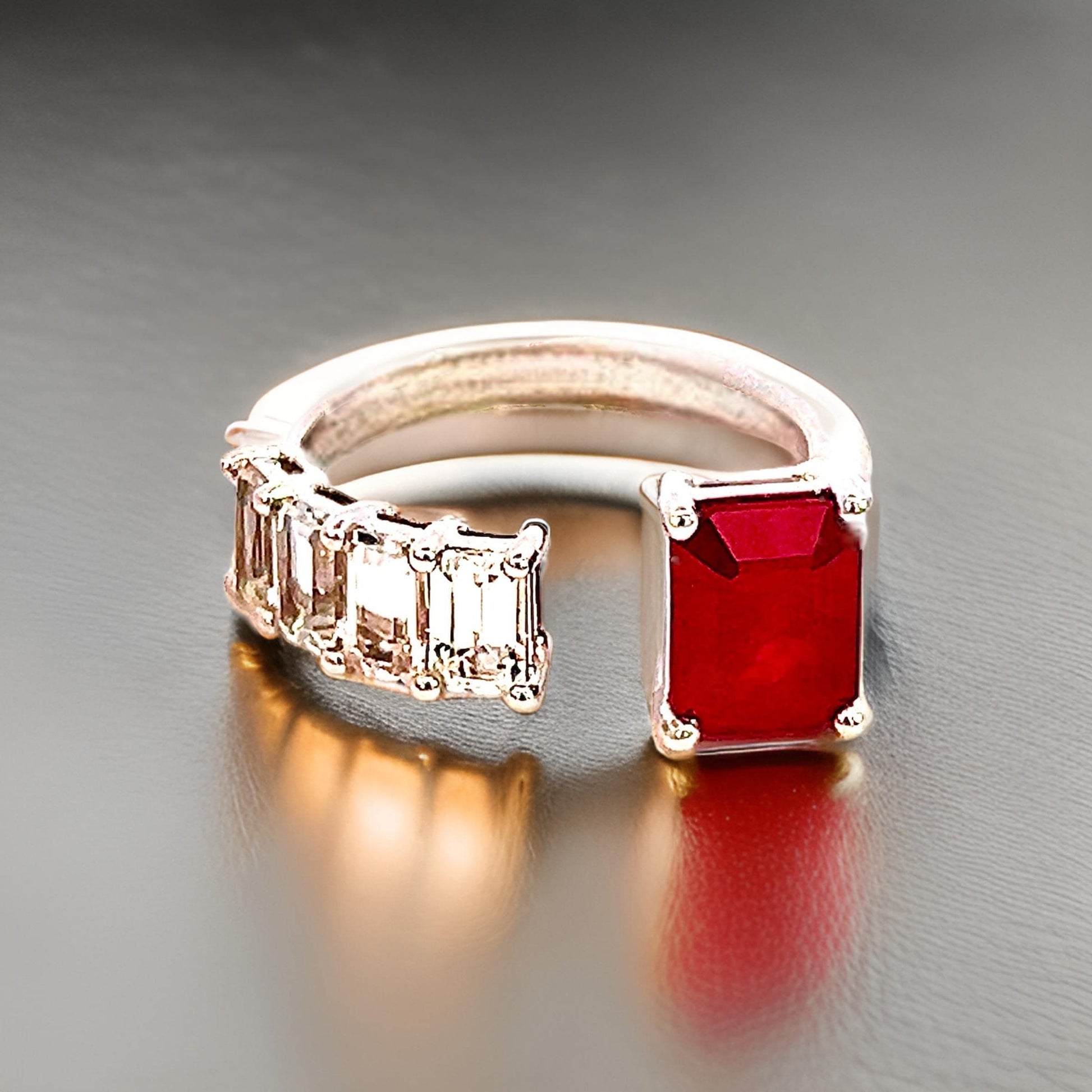 Natural Ruby Sapphire Ring Size 6.5 14k Y Gold 3.11 TCW Certified $4,950 310634