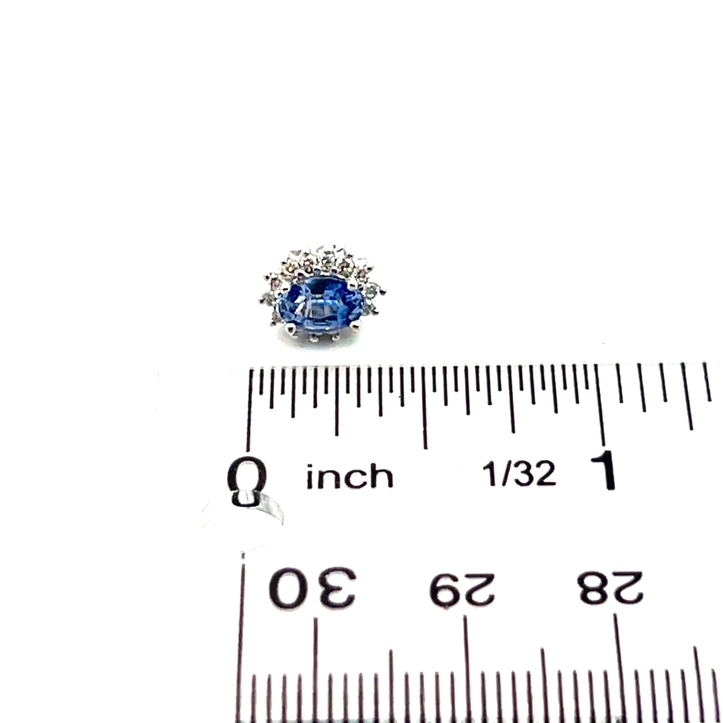 Natural Sapphire Diamond Earrings 14k White Gold 1.68 TCW Certified $3,950 215099