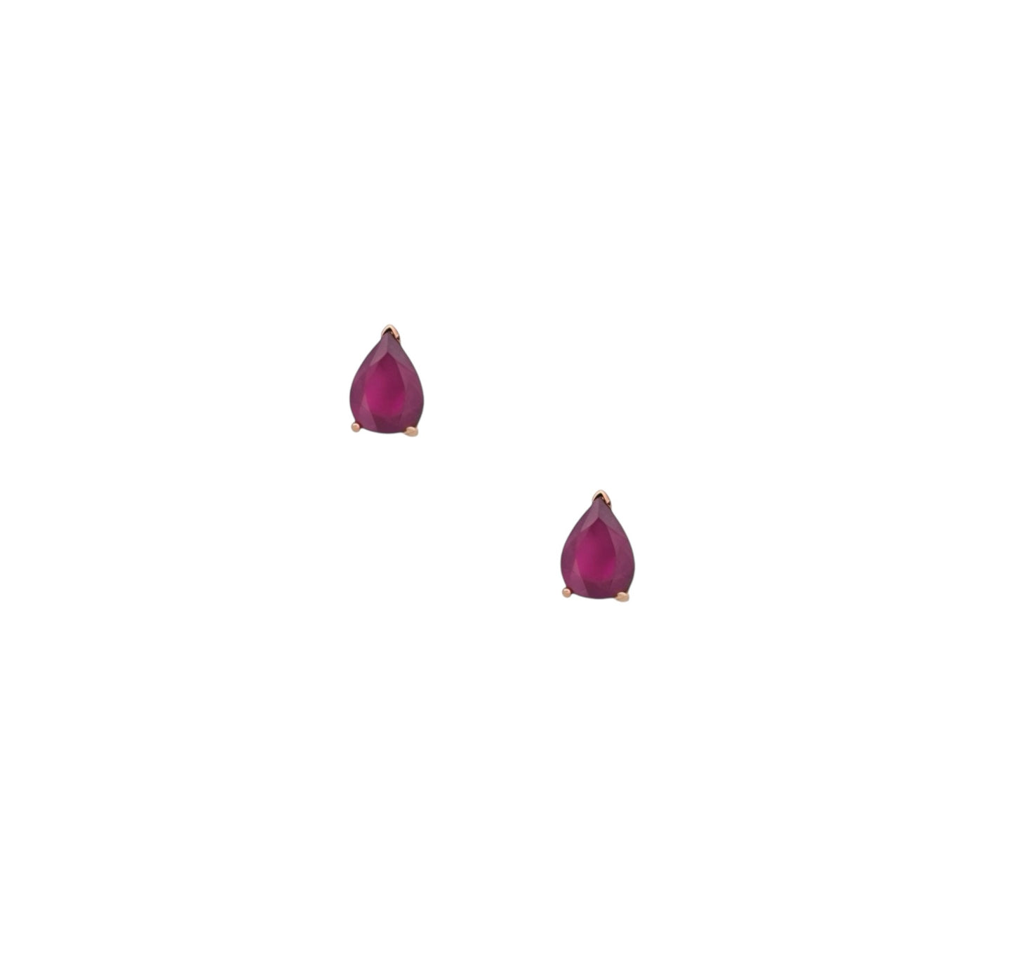 Natural Ruby Stud Earrings 14k Yellow Gold 2.70 TCW Certified $3,375 215622