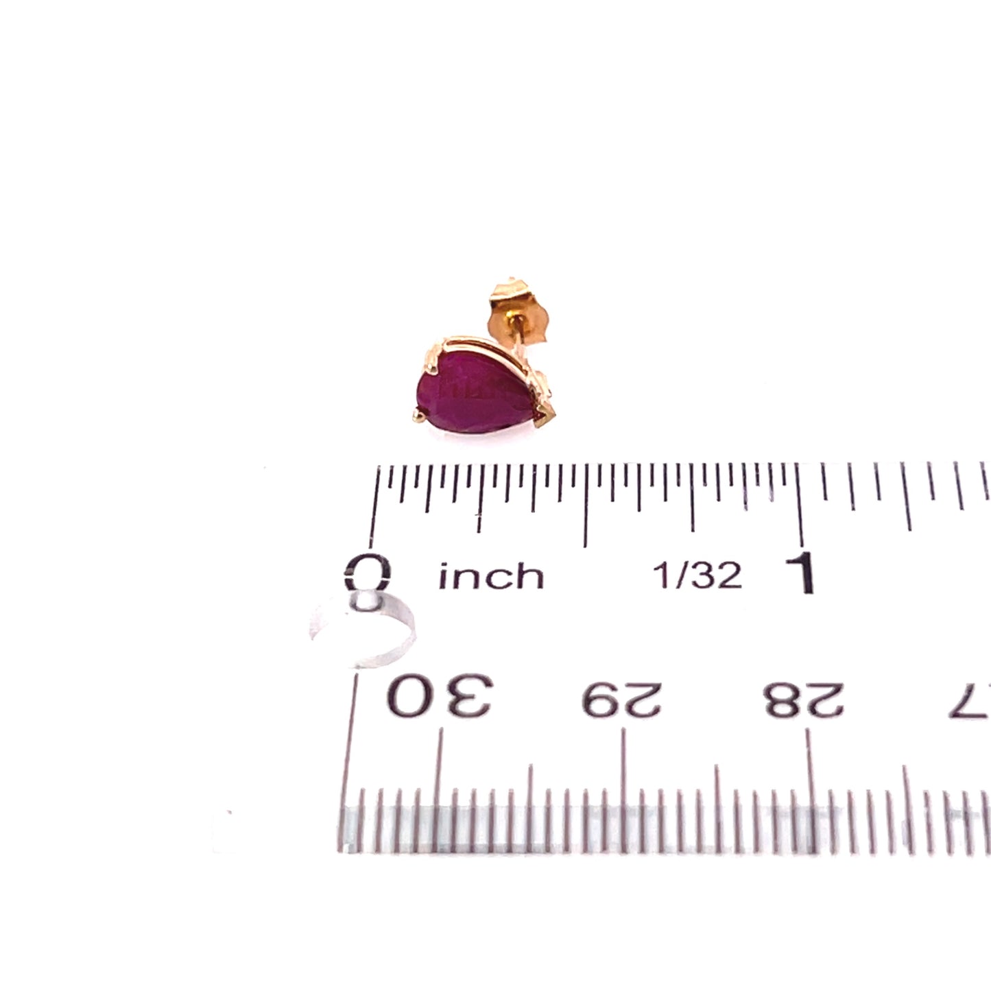 Natural Ruby Stud Earrings 14k Yellow Gold 2.70 TCW Certified $3,375 215622