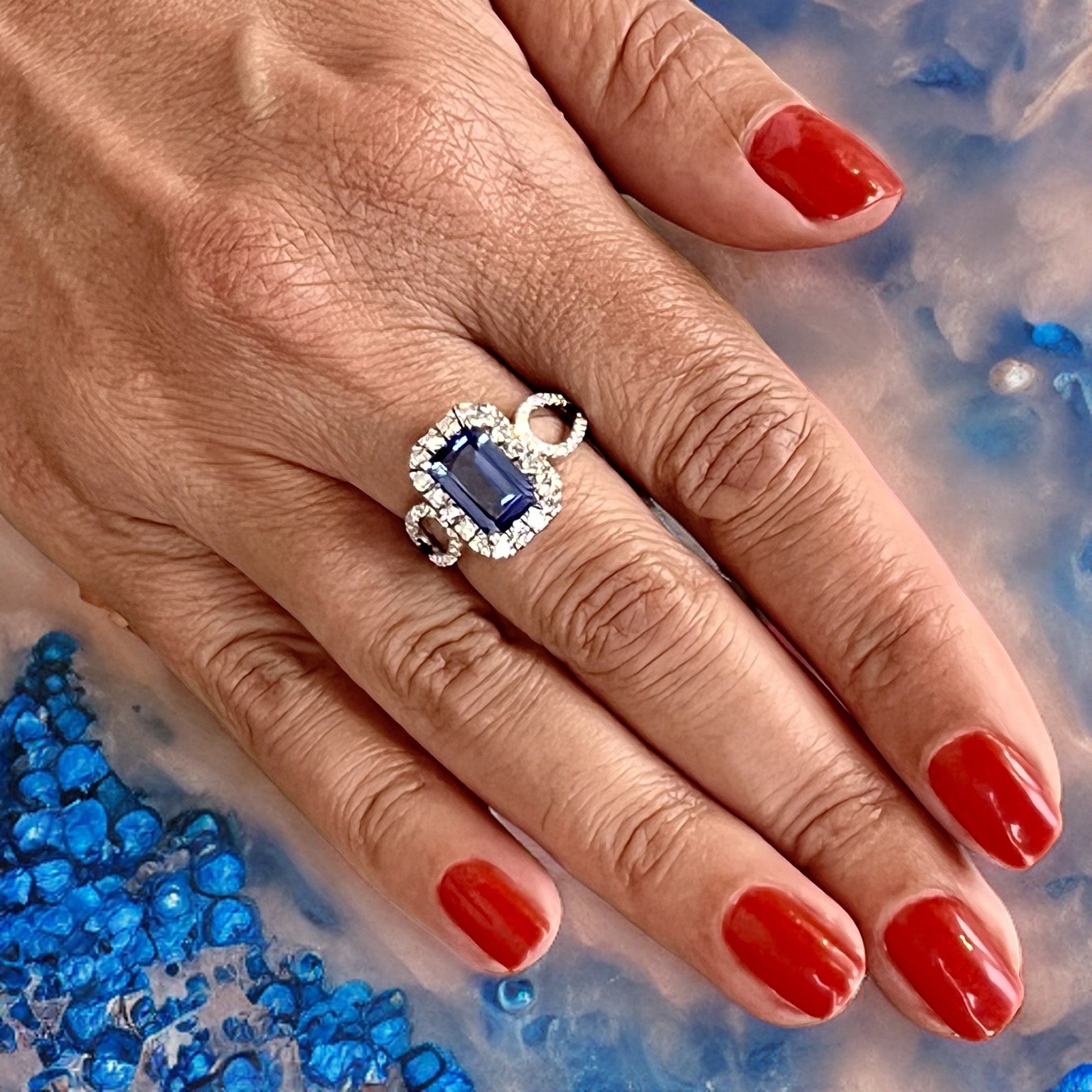 Natural Tanzanite Diamond Ring 14k Gold 5.08 TCW 5.52g Certified $5,950 215423 - Certified Fine Jewelry
