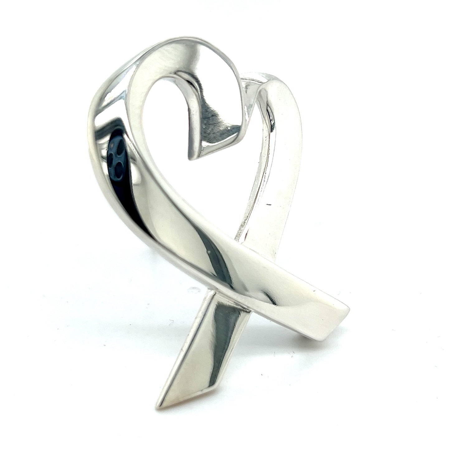 Tiffany & Co Estate Heart Brooch Pin Sterling Silver By Paloma Picasso TIF676