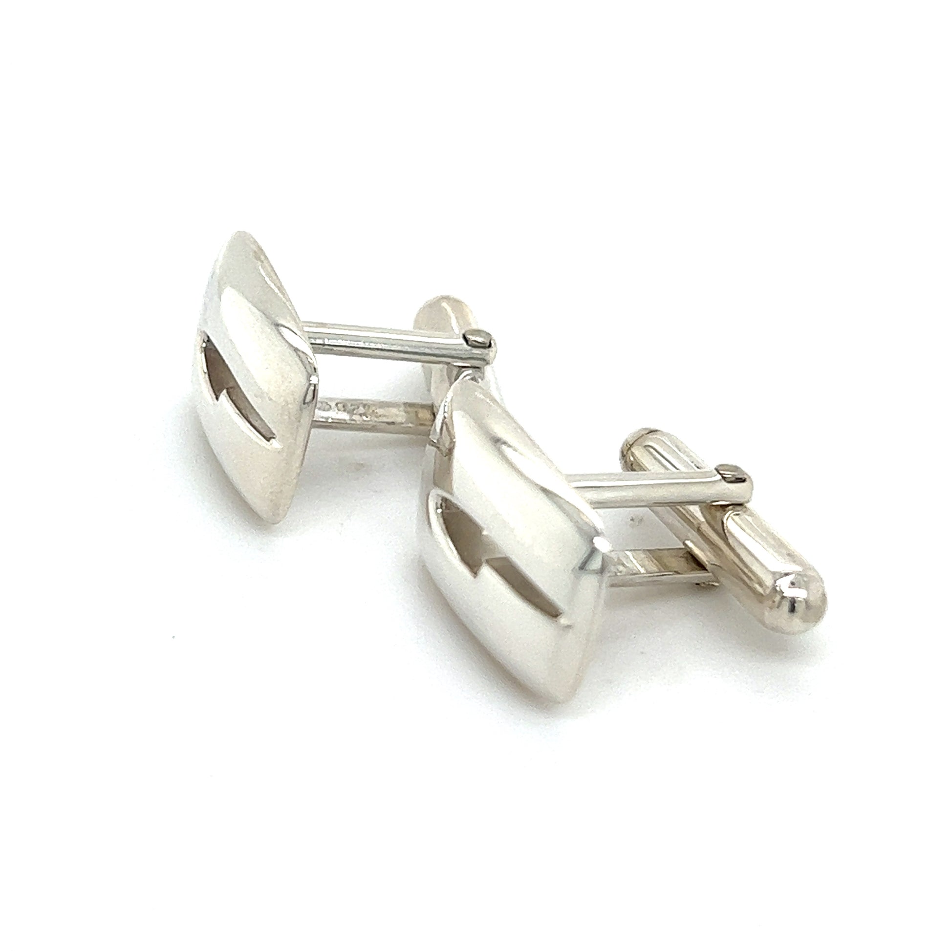 Gucci Estate Mens Cufflinks Silver G21 - Certified Fine Jewelry