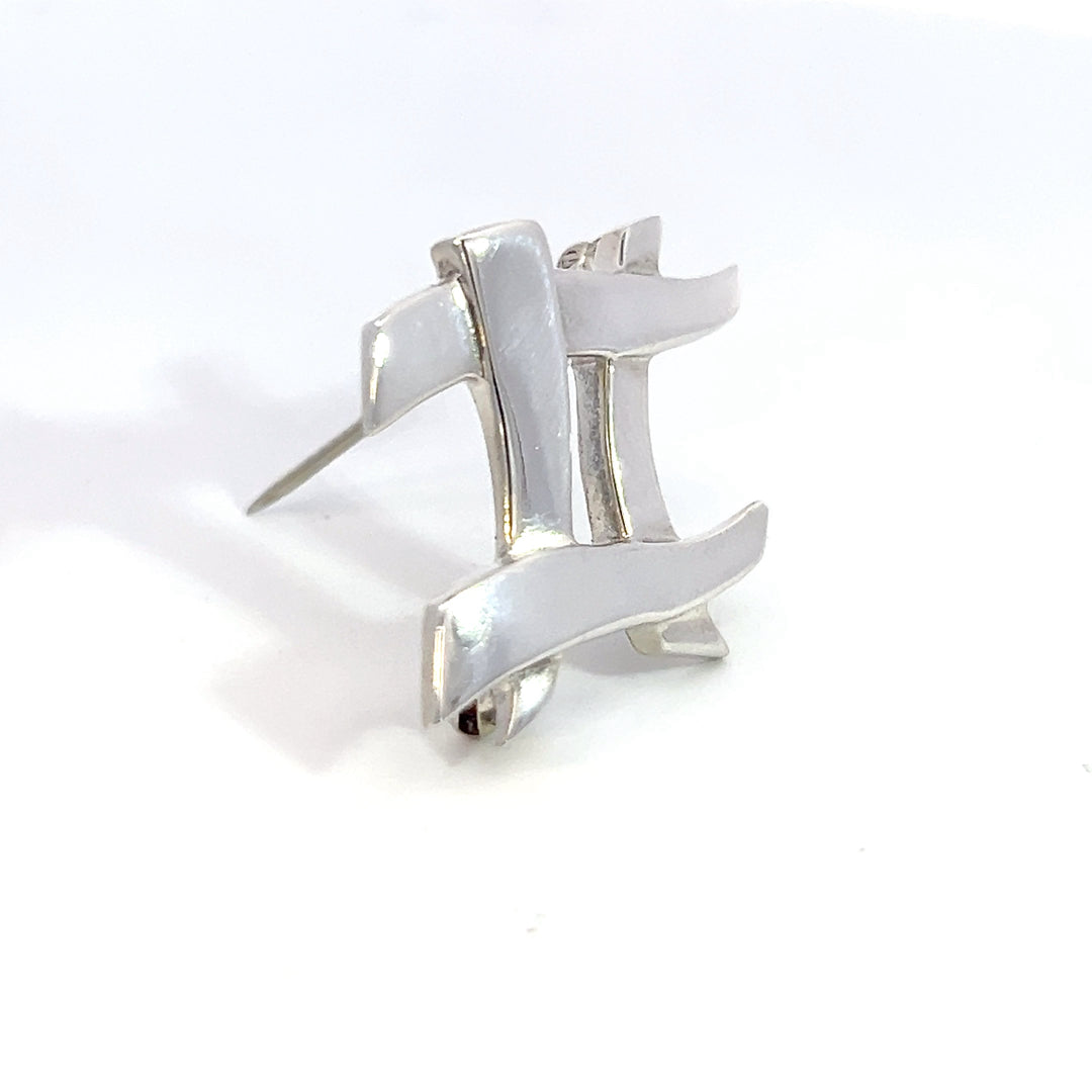 Tiffany & Co Estate # Brooch Pin Sterling Silver By Paloma Picasso TIF678