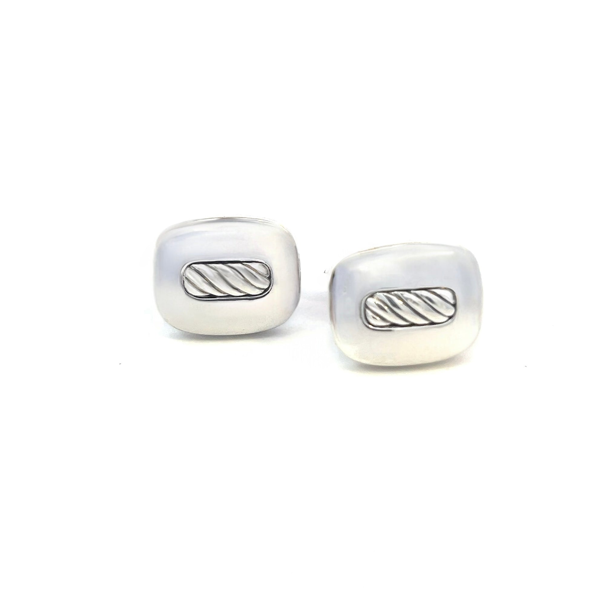 David Yurman Authentic Estate Cufflinks Silver DY493