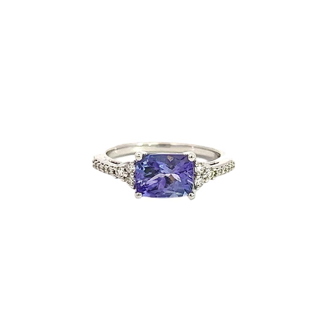 Natural Tanzanite Diamond Ring 6.25 14k Gold 1.79 TCW Certified $3,450 402650