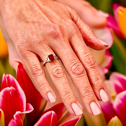 Natural Ruby Sapphire Ring Size 6.5 14k W Gold 2.56 TCW Certified $3,950 310637