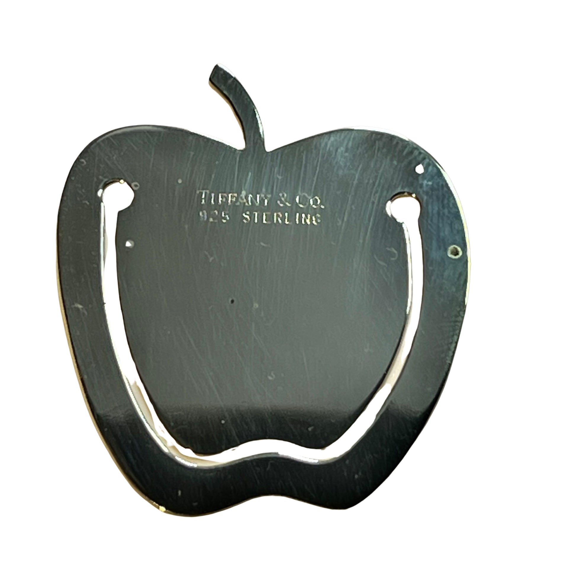 Tiffany & Co Estate Apple Bookmark Sterling Silver TIF529
