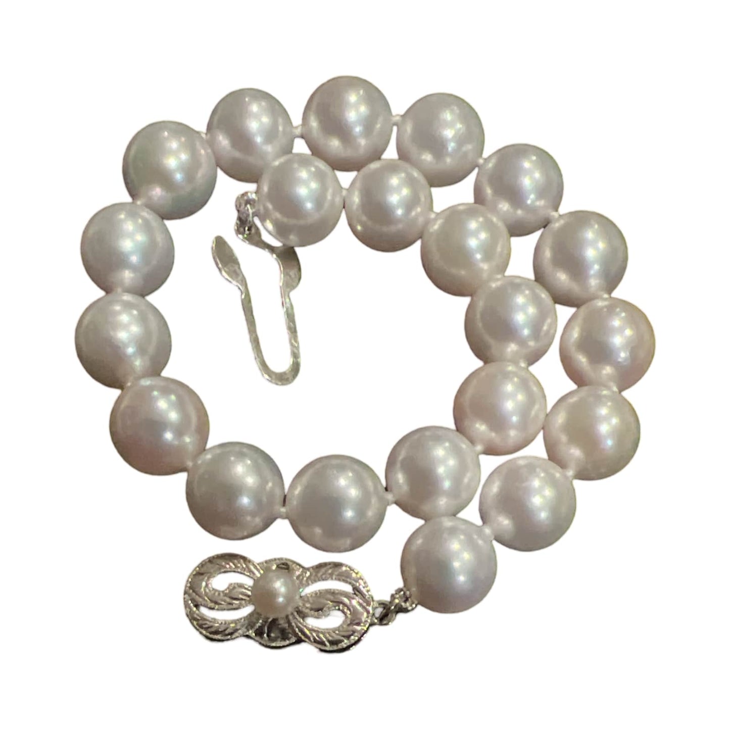 Mikimoto Estate Akoya Pearl Bracelet 8" Silver 8.50 mm M404