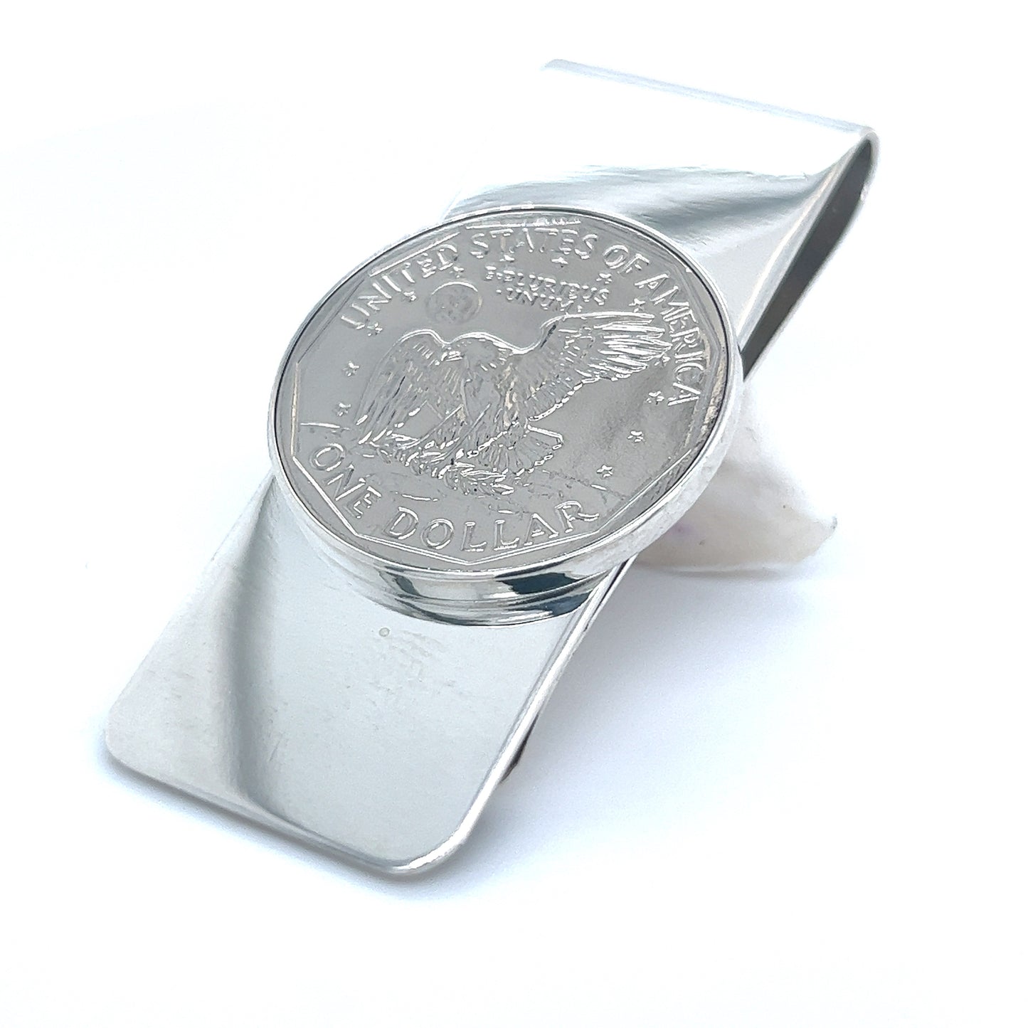 Tiffany & Co Estate One Dollar Coin Money Clip Silver TIF442