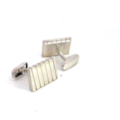 Bvlgari Estate Cufflinks Sterling Silver B16