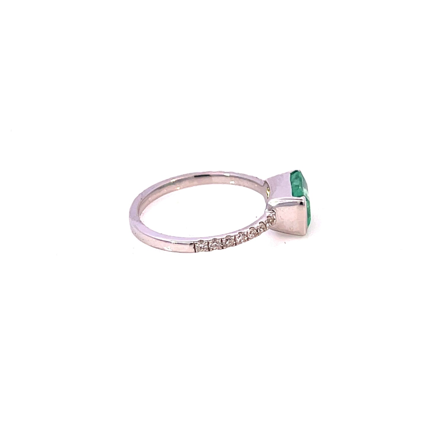 Natural Emerald Diamond Ring Size 6.5 14k Gold 1.78 TCW Certified $3,950 310642