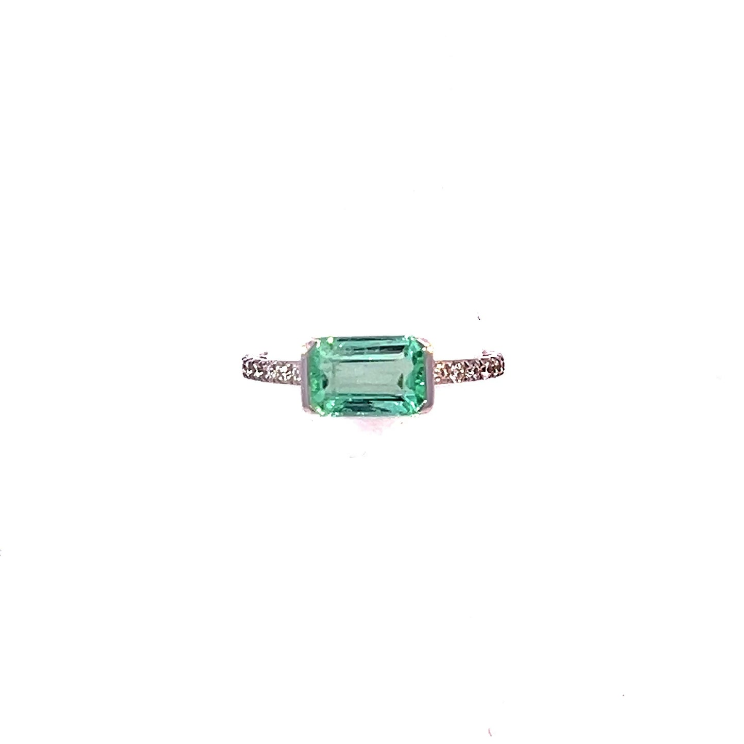 Natural Emerald Diamond Ring Size 6.5 14k Gold 1.78 TCW Certified $3,950 310642