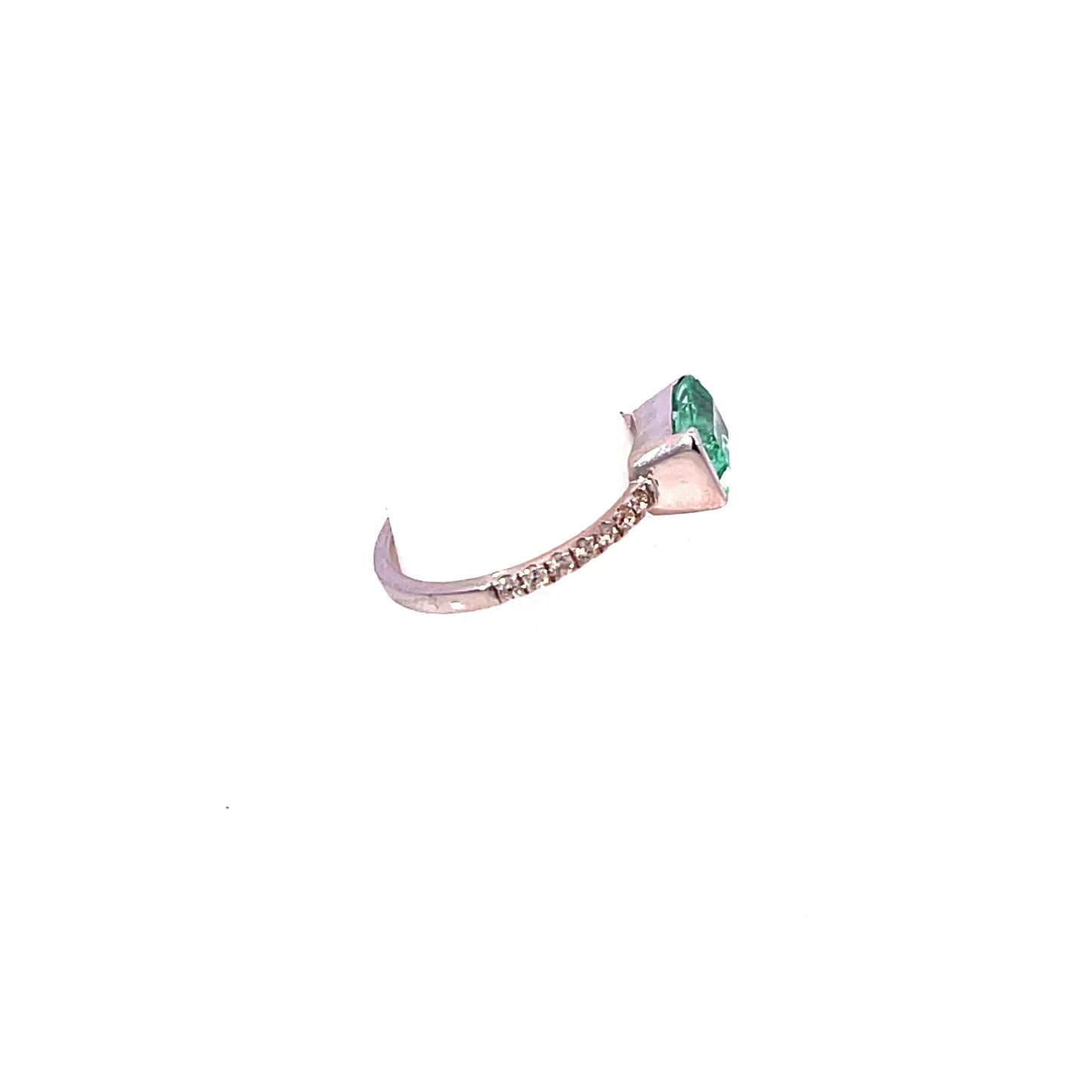 Natural Emerald Diamond Ring Size 6.5 14k Gold 1.78 TCW Certified $3,950 310642