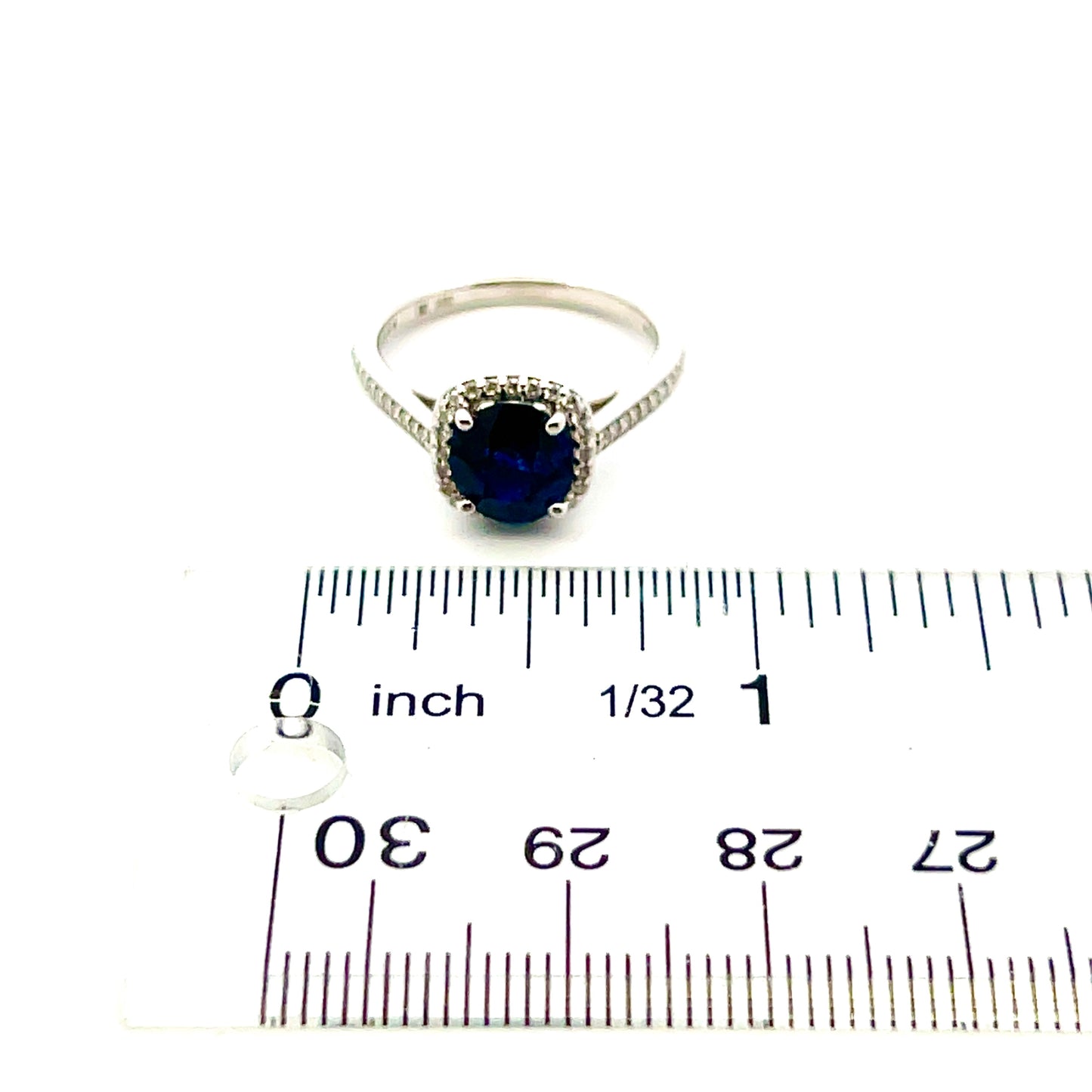 Natural Sapphire Diamond Ring 14k White Gold 2.43 TCW Certified $4,975 311699