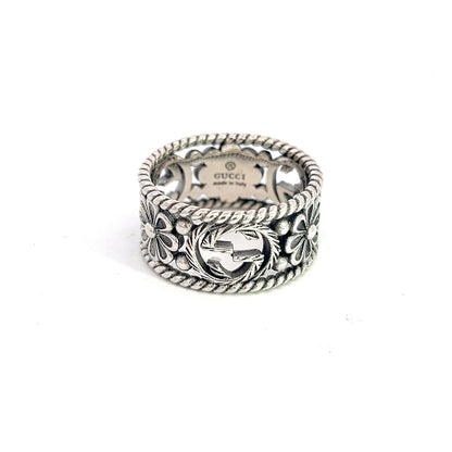 Gucci Estate Ring Size 10 Sterling Silver 11.5 mm G25