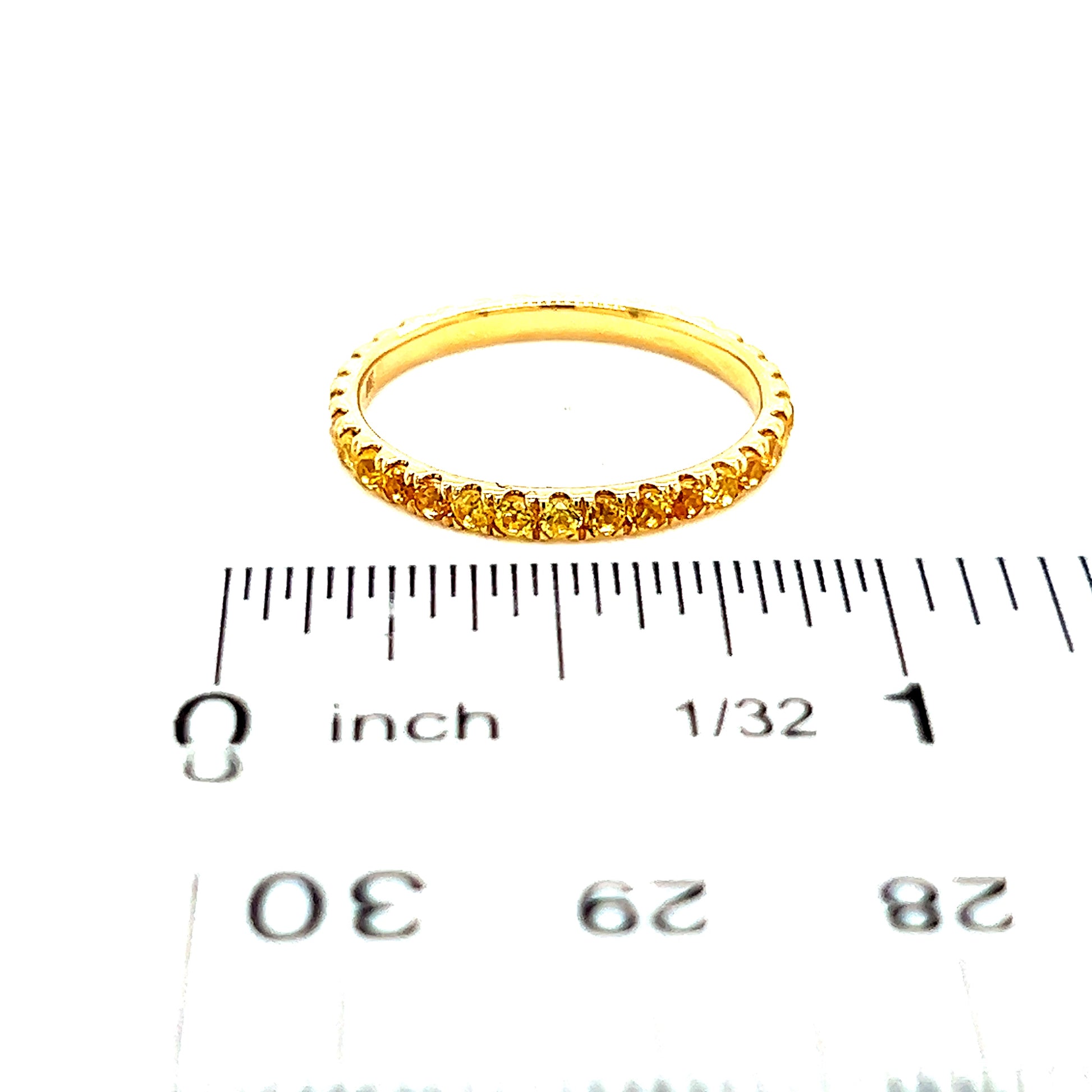 Natural Yellow Sapphire Ring 6.5 14k Y Gold 0.66 TCW Certified $1,190 217010 - Certified Fine Jewelry