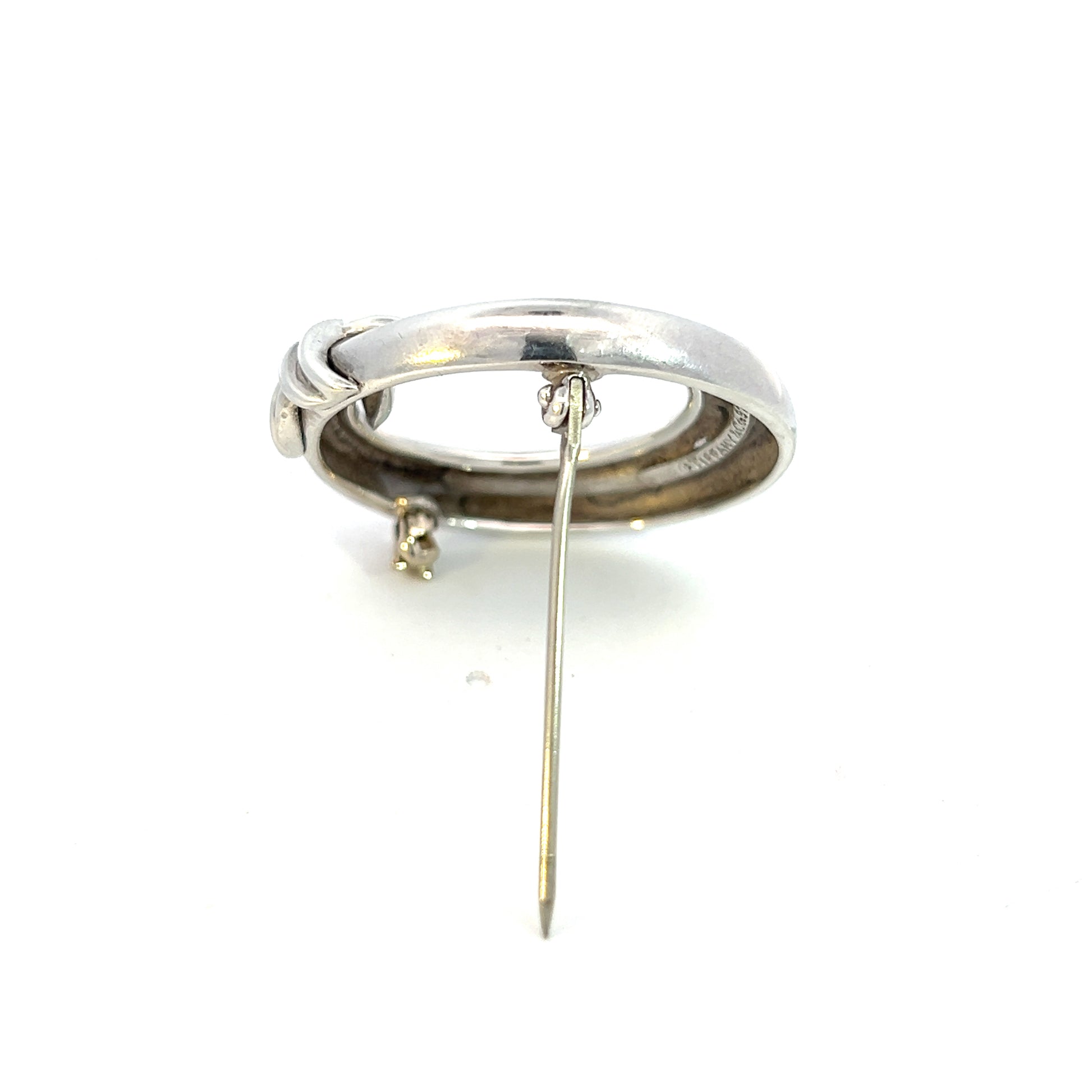 Tiffany & Co Estate Signature "X" Brooch Pin Sterling Silver TIF559 - Certified Fine Jewelry