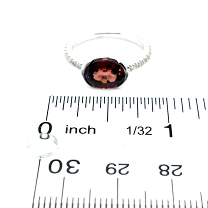 Natural Zircon Diamond Ring 6.5 14k White Gold 4.32 TCW Certified $2,490 221356 - Certified Fine Jewelry