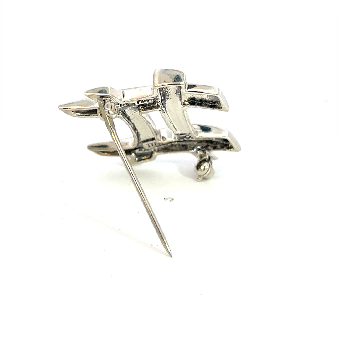 Tiffany & Co Estate # Brooch Pin Sterling Silver By Paloma Picasso TIF678