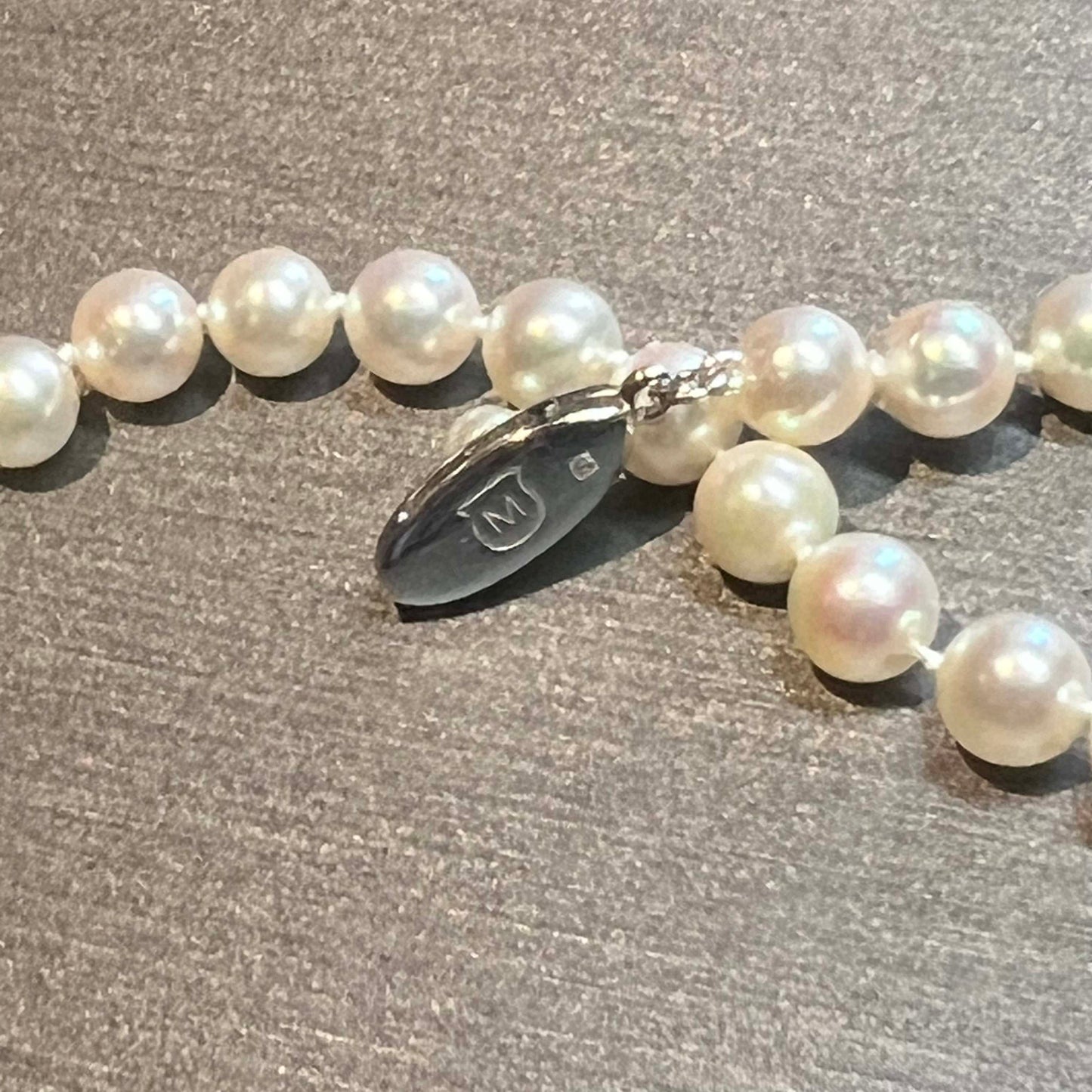 Mikimoto Estate Akoya Pearl Bracelet 7.5" Silver 5-5.5 mm M358 - Certified Fine Jewelry
