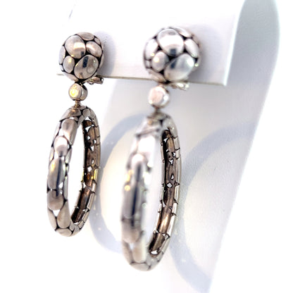 John Hardy Estate Earrings Silver JH104