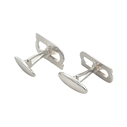 Mikimoto Estate Akoya Pearl Cufflinks Silver 6.15 mm M402