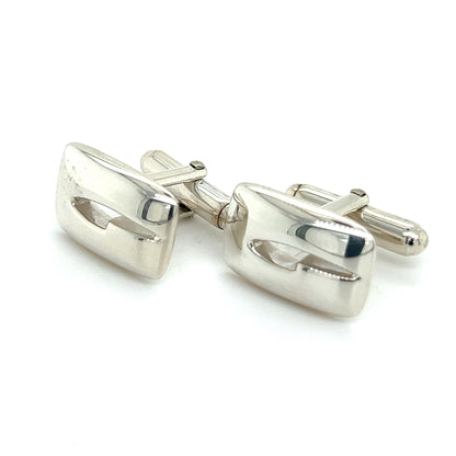 Gucci Estate Mens Cufflinks Silver G21 - Certified Fine Jewelry