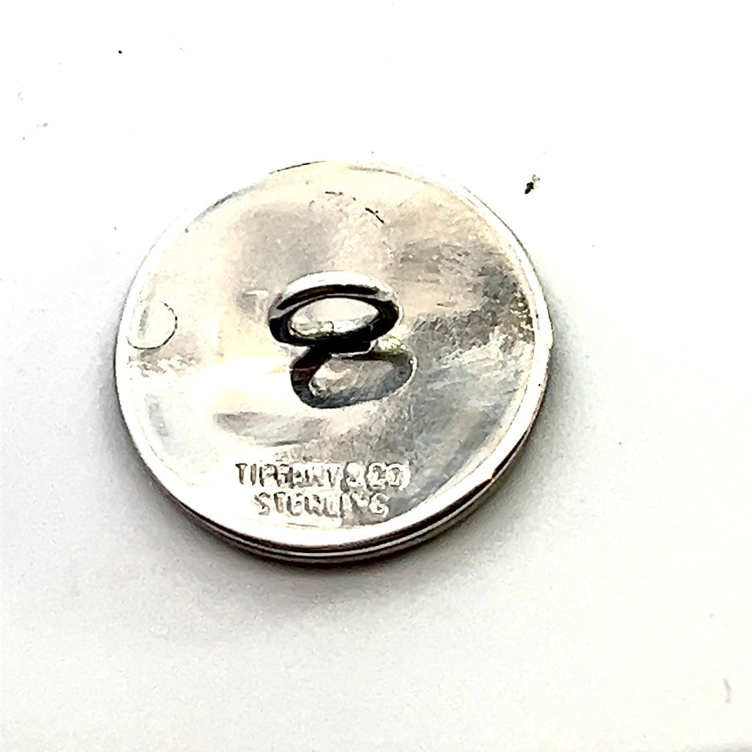 Tiffany & Co Estate Antique Buttons 1.625" Sterling Silver TIF667