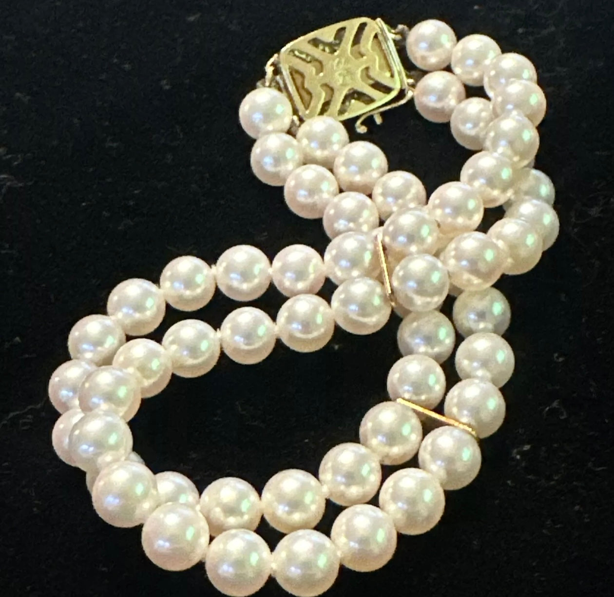 Mikimoto Estate Akoya Pearl Bracelet 7" 18k Gold 5.50 mm M391